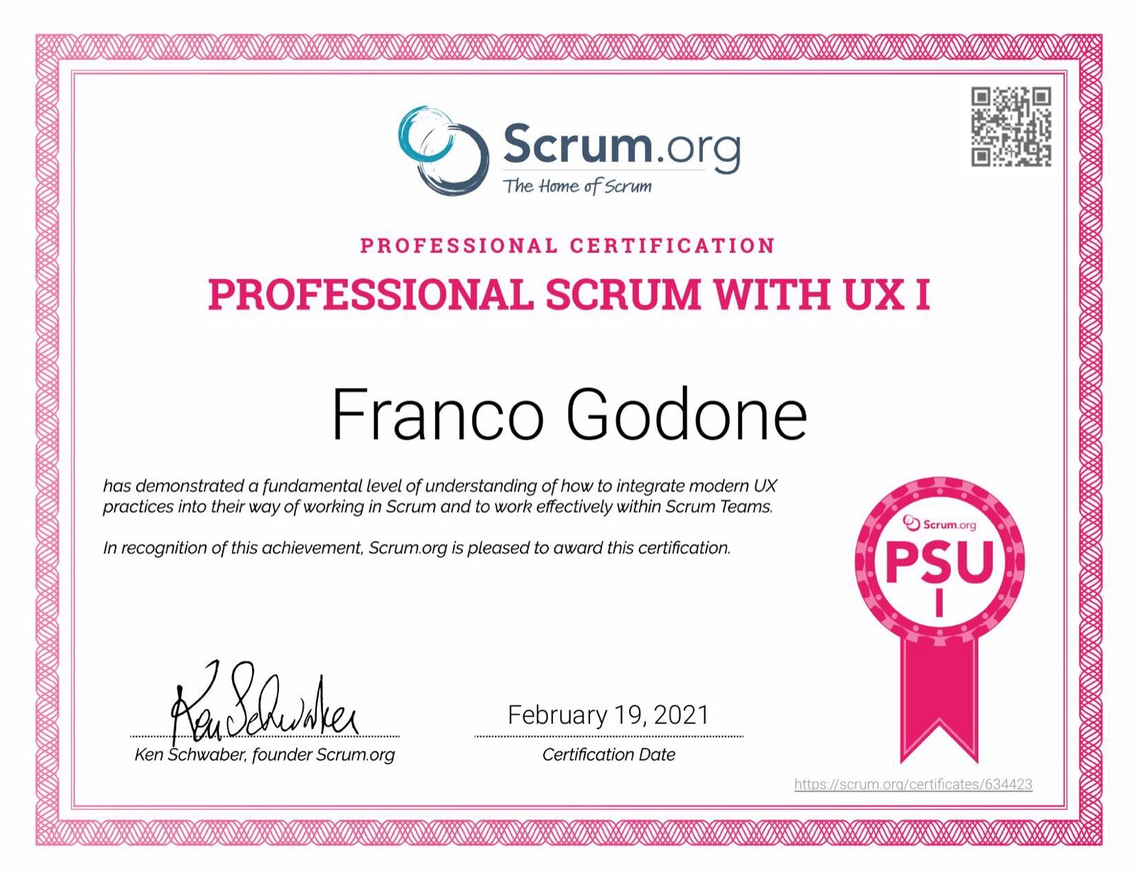 Professional Scrum with UX I (PSU I)