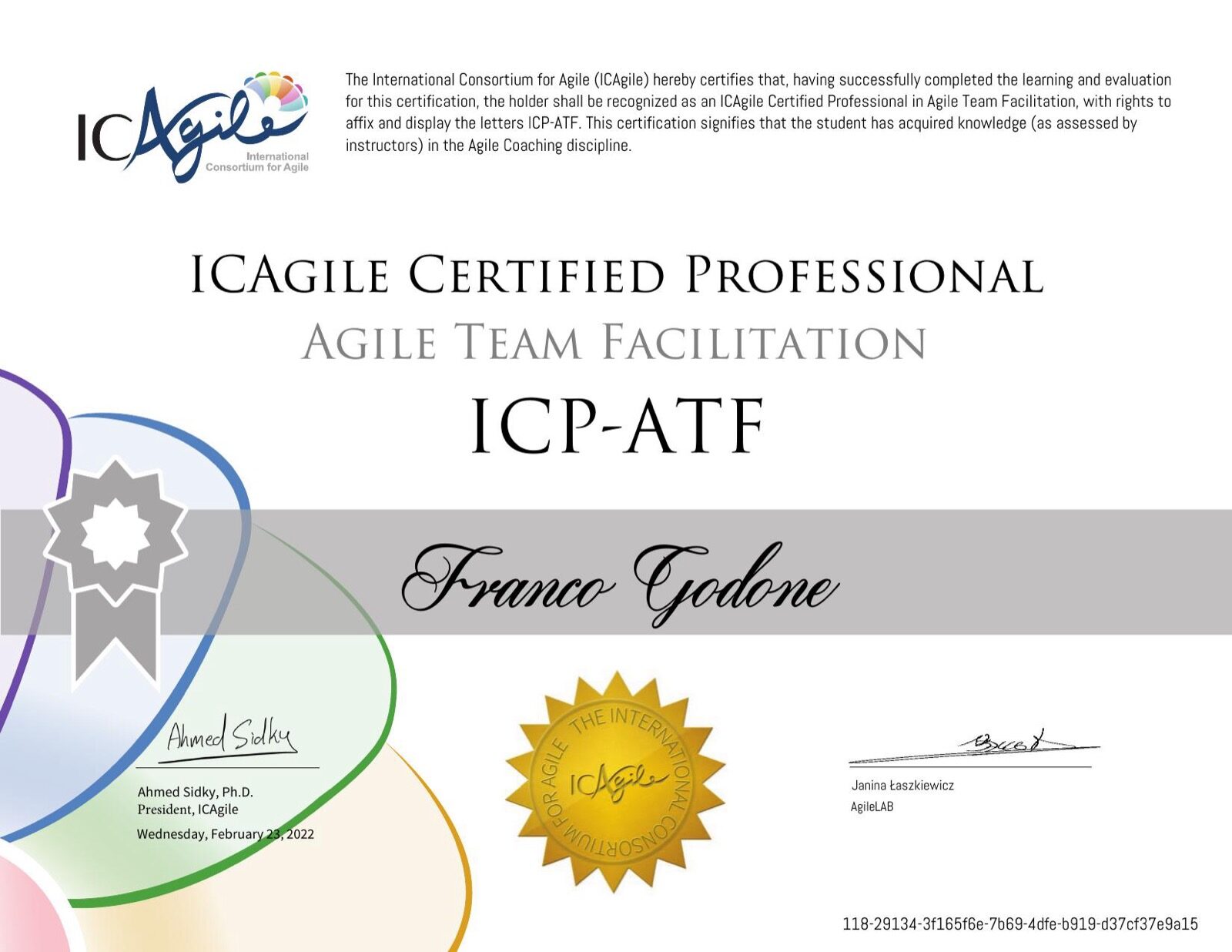 ICAgile Certified Professional Agile Team Facilitation (ICP-ATF)